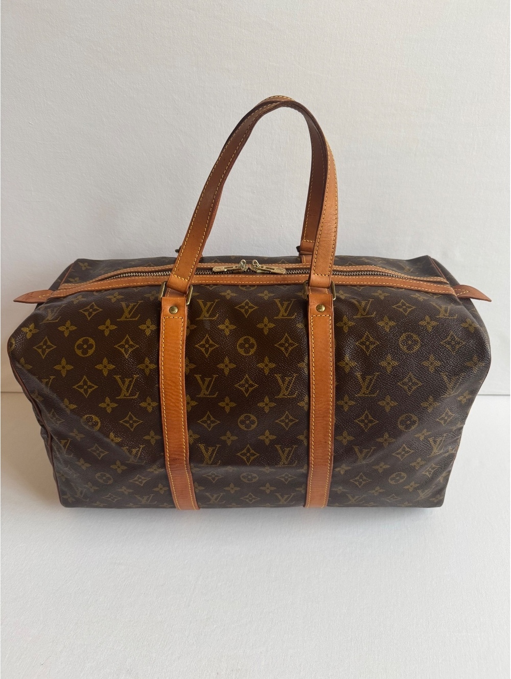Louis Vuitton Sac Souple 45 Monogram Canvas Boston Travel Bag M41624